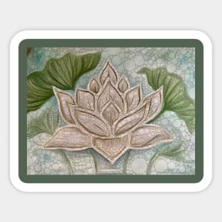 White Lotus Sticker